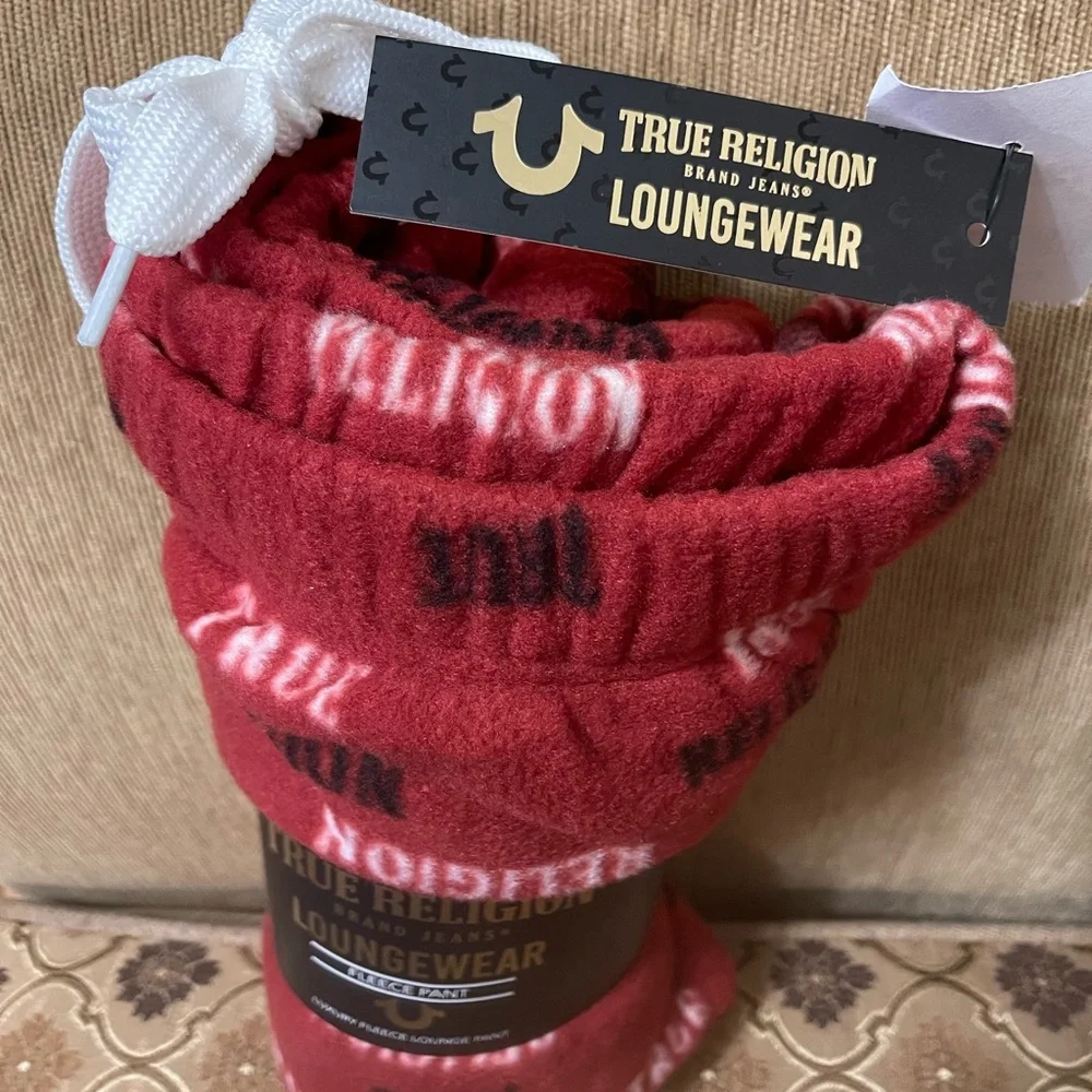 New True Religion Fleece Lounge Pants Size XL Inseam 28 3/4
